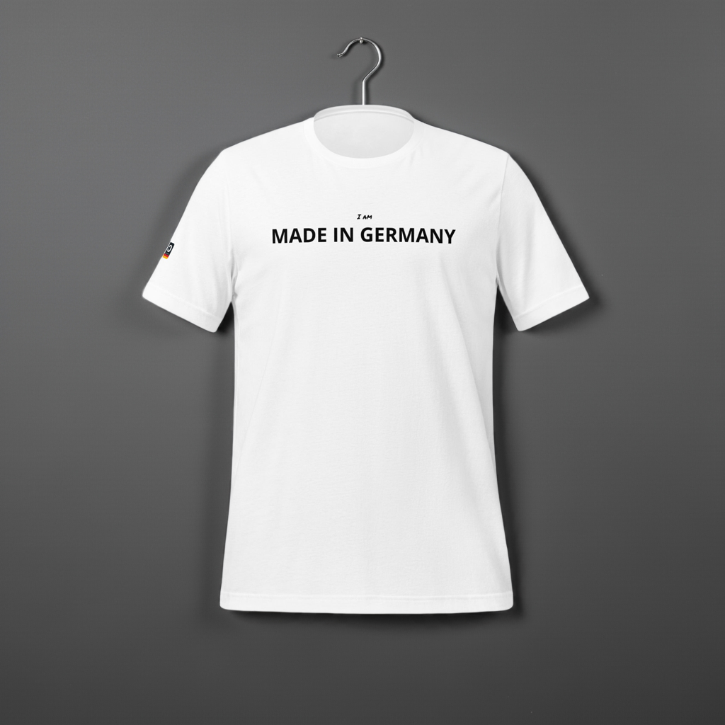 "I am Made in Germany" - schwarz - Unisex-T-Shirt